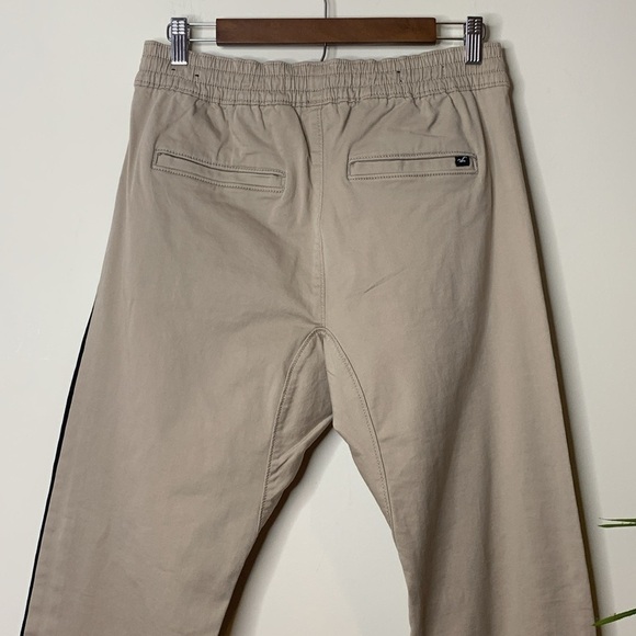 Hollister | Stacked Skinny Advanced Stretch Side Stripe Elastic Zip Cuff Pants S - Picture 11 of 17